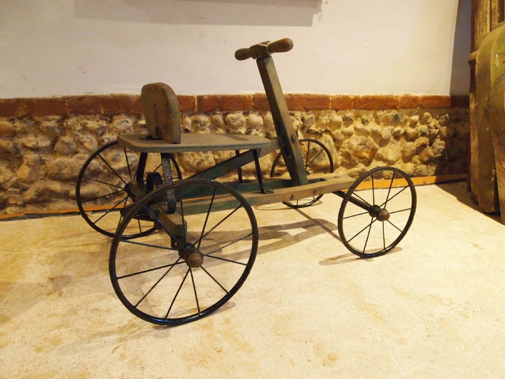 Edwardian street runner push pull go kart c1910 View II