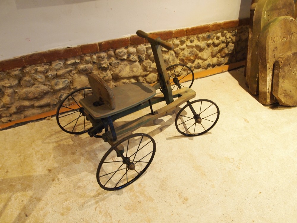 Edwardian street runner push pull go kart c1910 View V