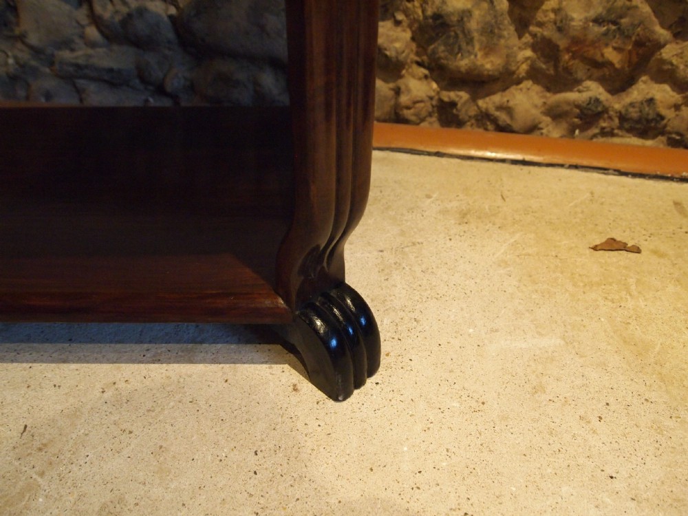 Table coffee low side lamp Art Deco Burr Walnut C W Burns c1930 View II