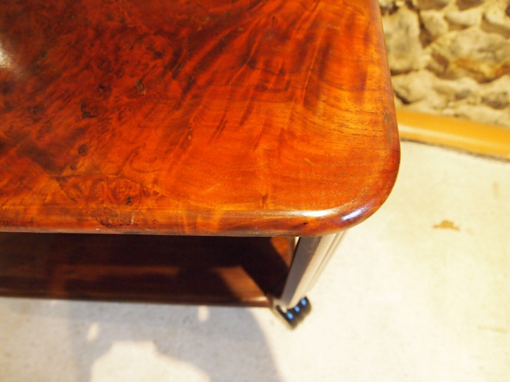 Table coffee low side lamp Art Deco Burr Walnut C W Burns c1930 View VIII