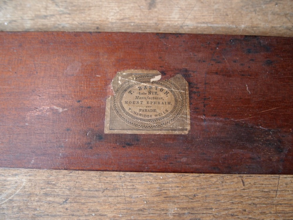 Rare fine Tunbridge ware Cribbage board by Thomas Barton c1870 View III