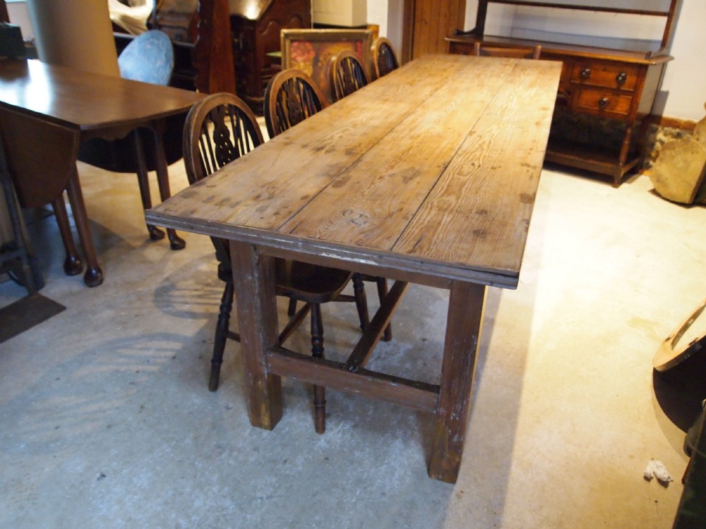 Table large refectory farmhouse dining Elveden Estate c1880 View II