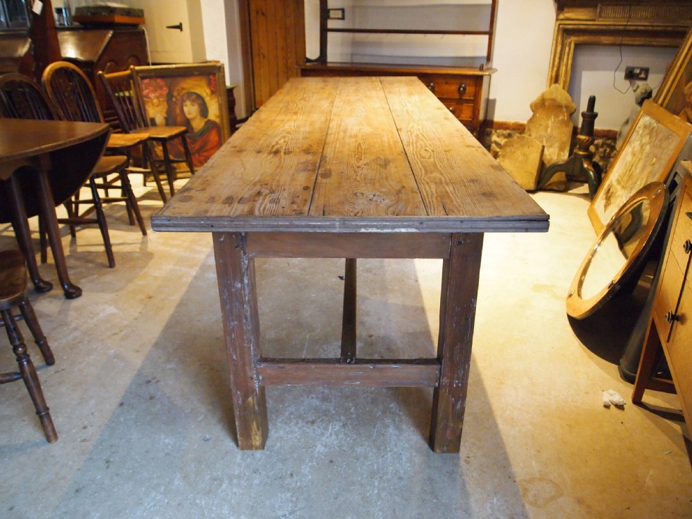 Table large refectory farmhouse dining Elveden Estate c1880 View VII