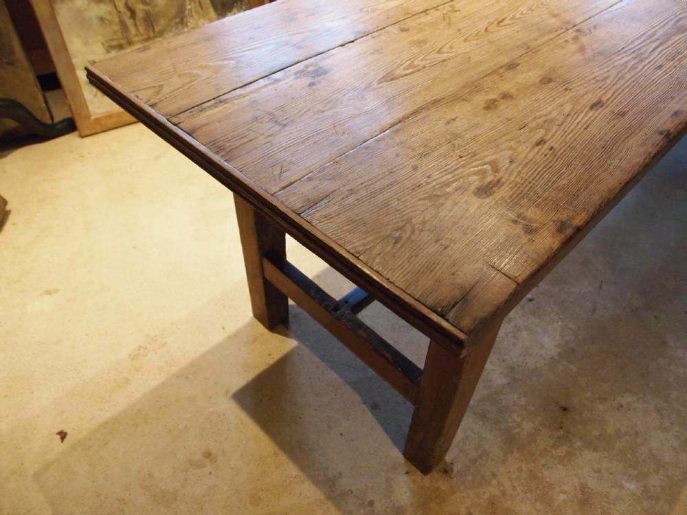 Table large refectory farmhouse dining Elveden Estate c1880 View VIII