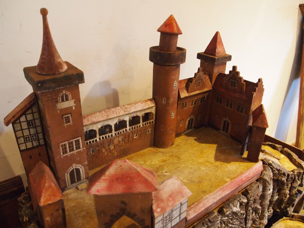 Castle Scratch built Edwardian folk art German c1900 View V