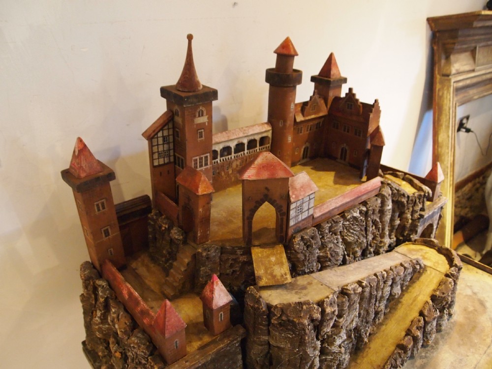 Castle Scratch built Edwardian folk art German c1900 View VIII