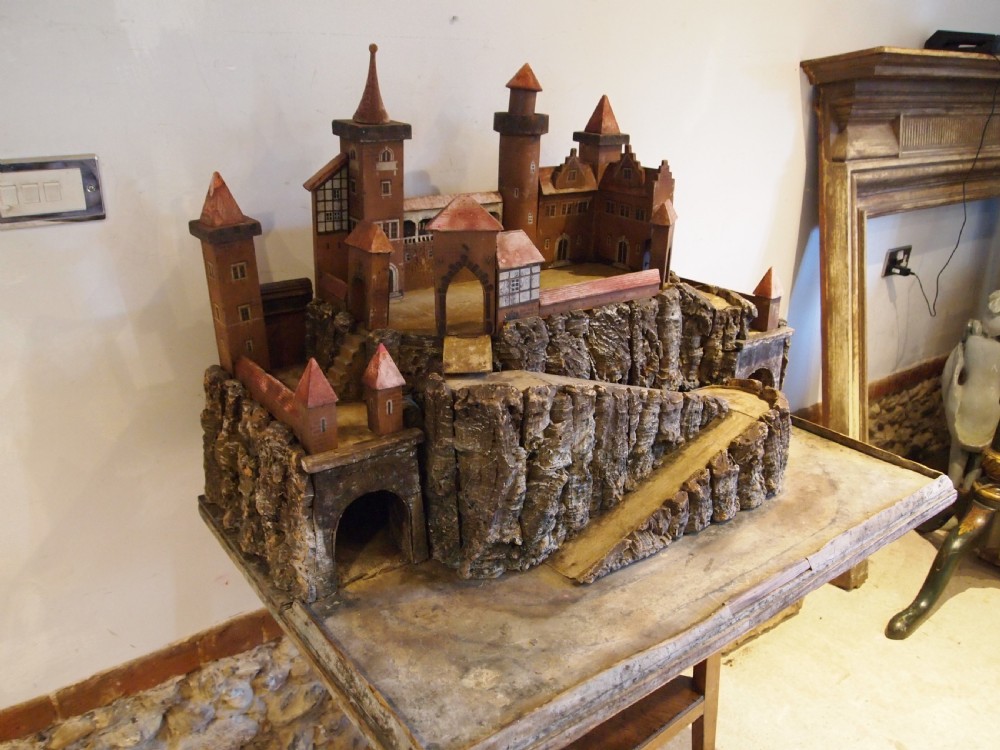 Castle Scratch built Edwardian folk art German c1900 View IX