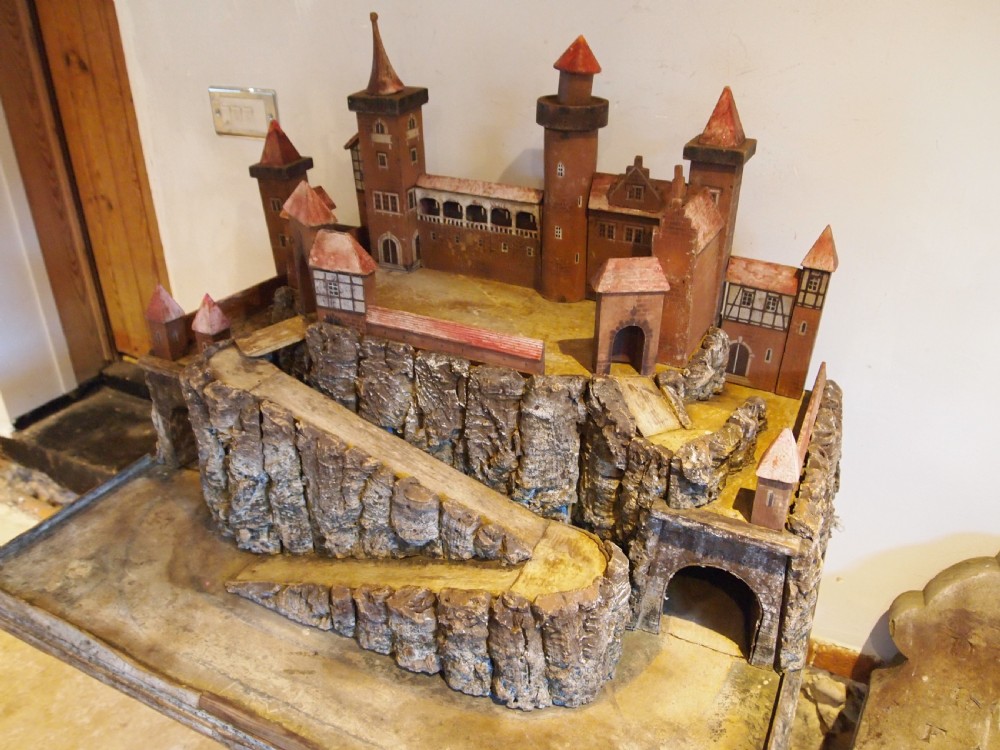 Castle Scratch built Edwardian folk art German c1900 View X