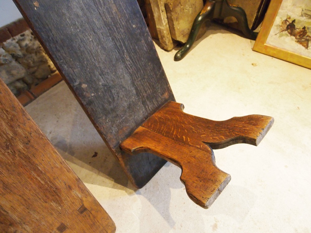 Benches wonderful pair of Victorian deep seat Oak c1890 View V
