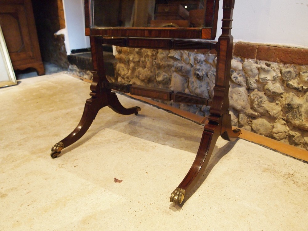 Cheval Mirror stunning finest Regency Mahogany c1825 View III