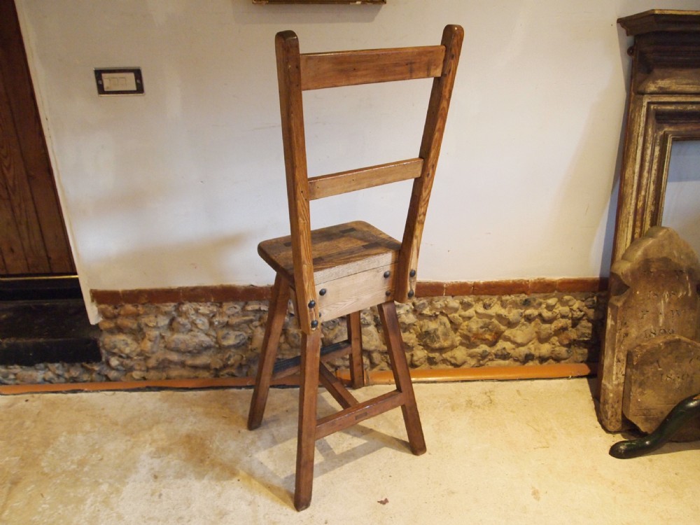 Chair very rare Victorian artist or professors chair C1880 View VI