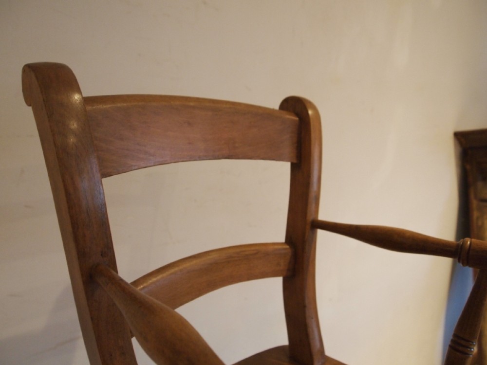 Chair rare Child's Windsor bar back Beech and Elm c1880 View V