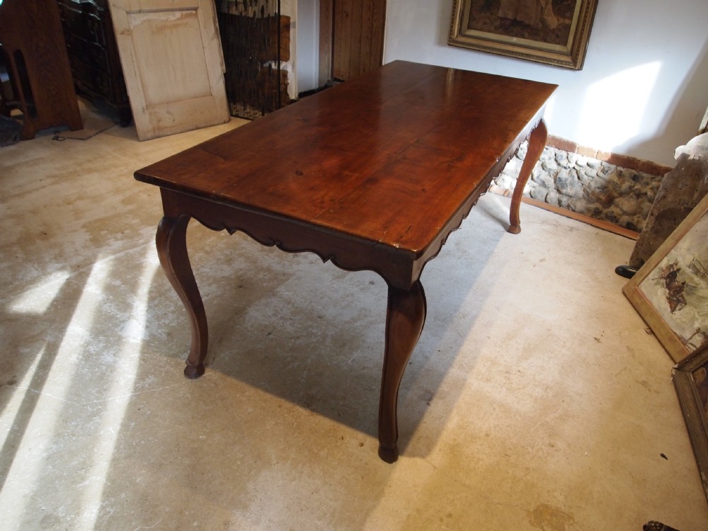 Table refectory farmhouse dining French Cherry wood c1900