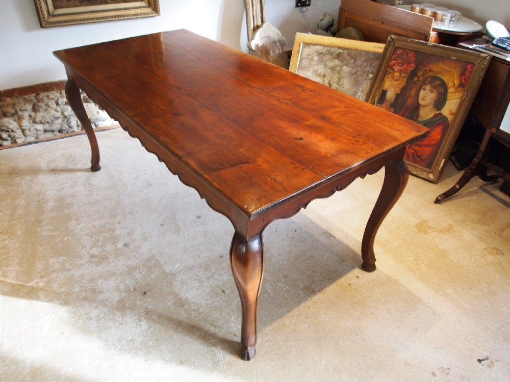 Table refectory farmhouse dining French Cherry wood c1900 View II
