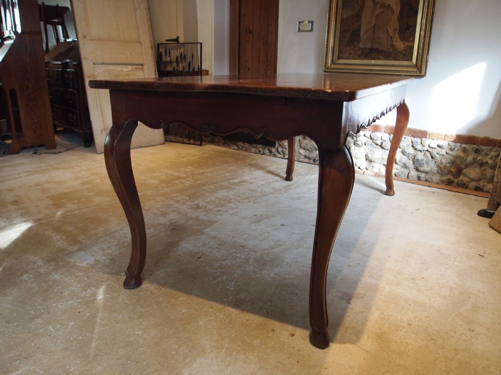 Table refectory farmhouse dining French Cherry wood c1900 View VIII