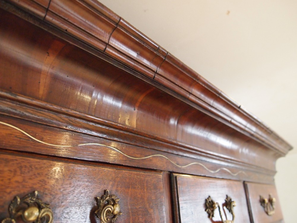 Rare Norfolk George III Oak Chest on Chest chest of drawers c1800 View III