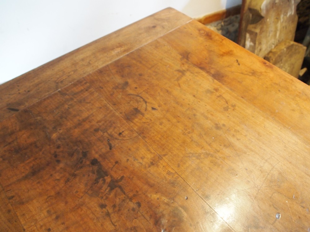 Table stunning Apple wood French refectory dining table c1820 View X
