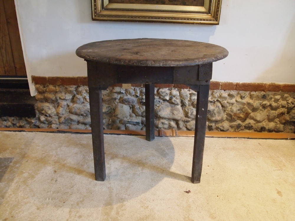 Cricket table very rare George III Burr Elm c1770 View XII