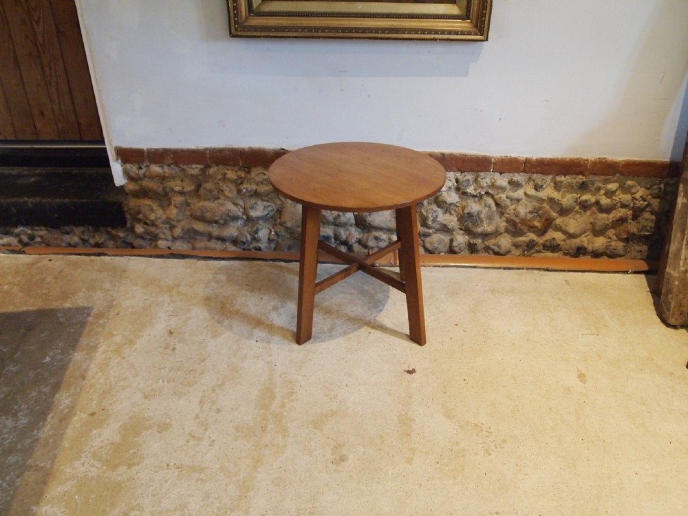 Table Oak Heals style Cotswold school hall lamp side c1930 View VII