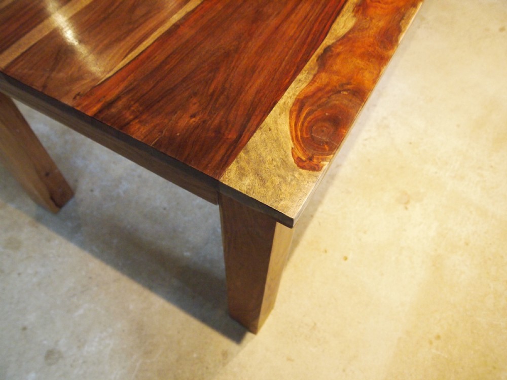 Table refectory rare Gayubira wood stunning dining seats 8 View III
