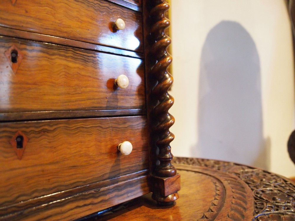 Chest of drawers Miniature Fine Victorian Walnut apprentice c1840 View III