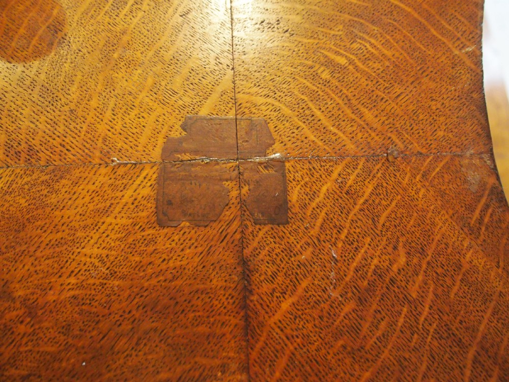 Table rare Anton Seuffert New Zealand specimen wood marquetry c1869 View VI