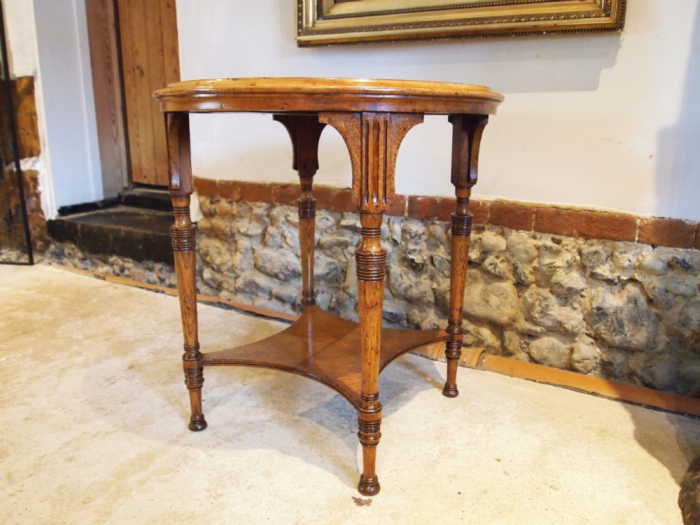 Table rare Anton Seuffert New Zealand specimen wood marquetry c1869 View XII
