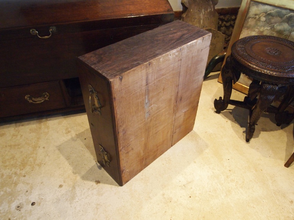 Coffer very rare George II Padouk trunk chest blanket box c1750 View X