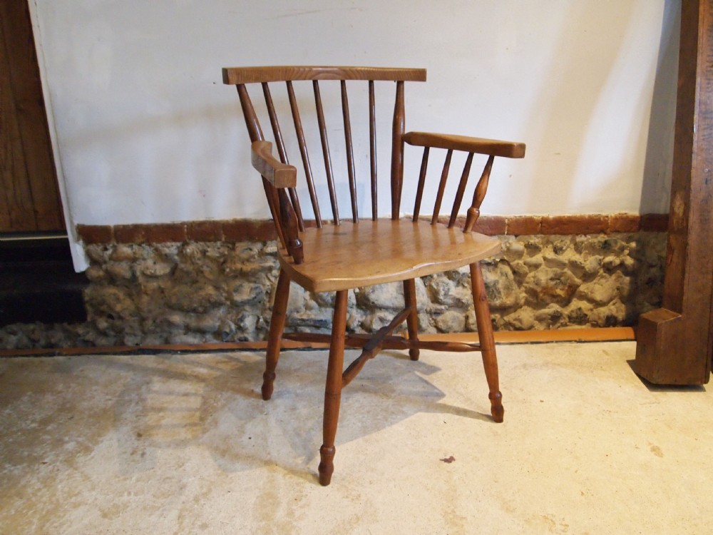 Chair Windsor Manner of Heals or Cotswold school Yew/Elm c1930