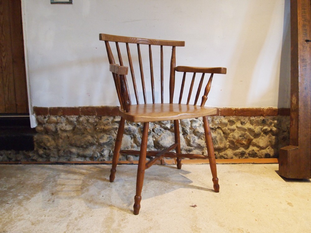 Chair Windsor Manner of Heals or Cotswold school Yew/Elm c1930 View VIII