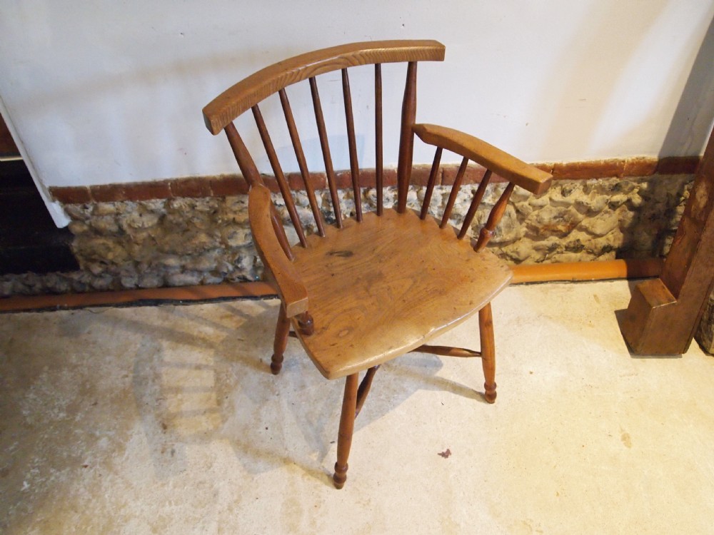 Chair Windsor Manner of Heals or Cotswold school Yew/Elm c1930 View IX