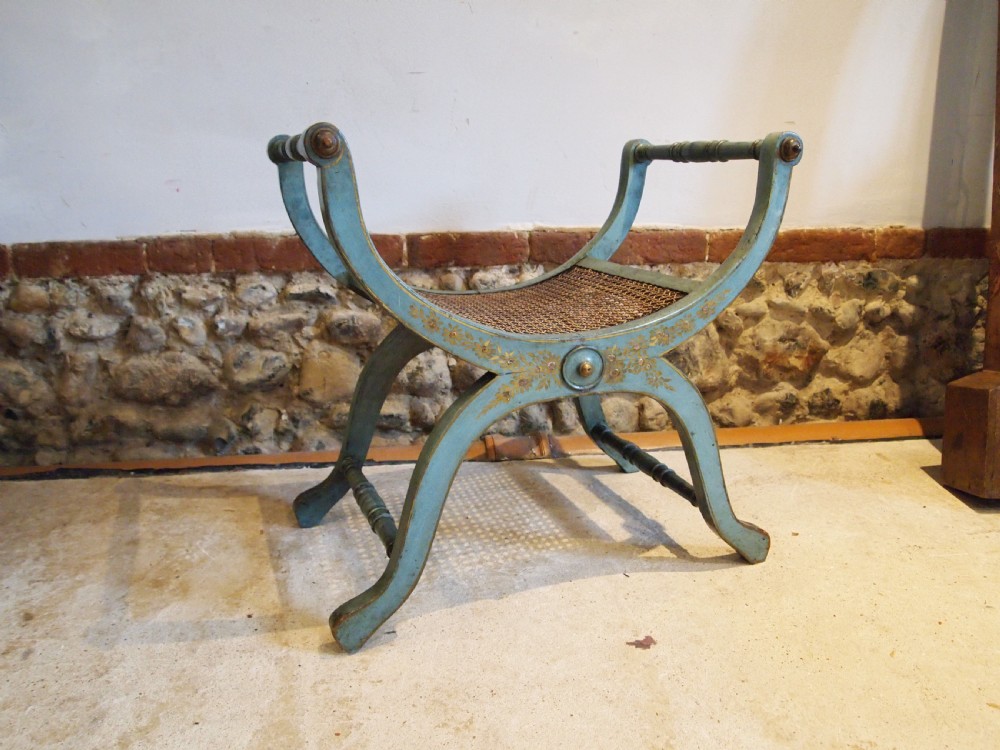 Stool Victorian seat original paint c1880