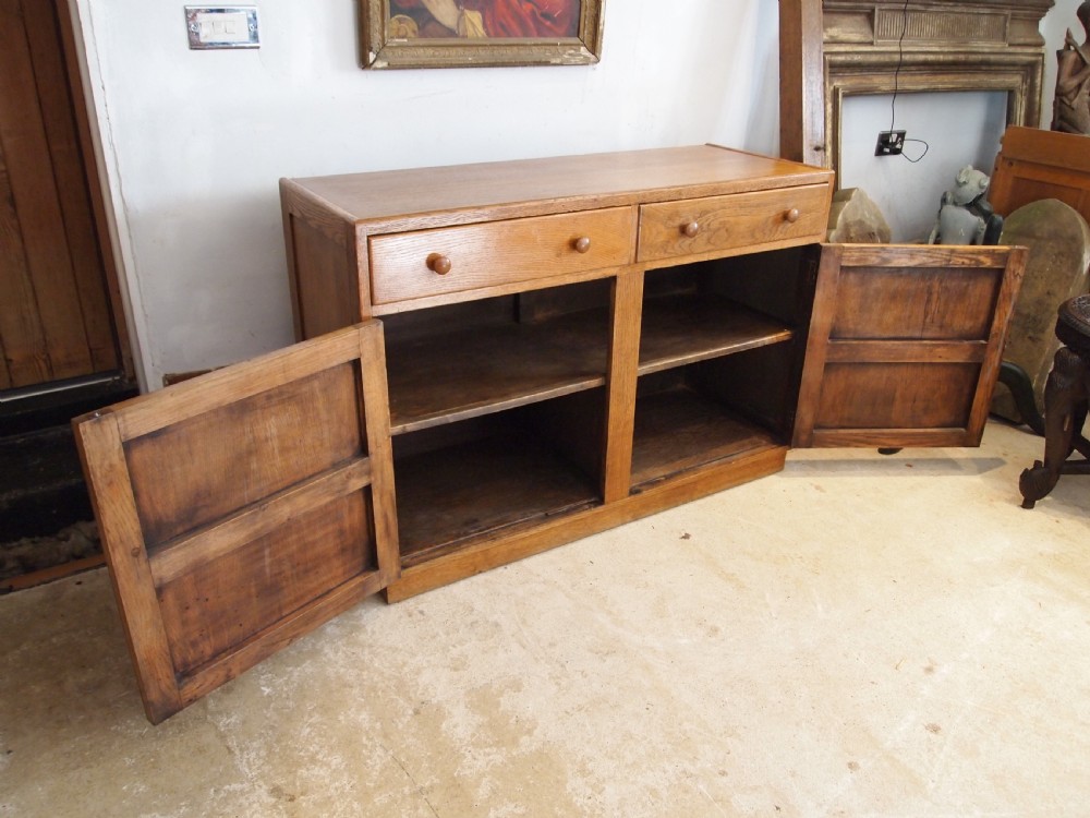 Sideboard or Dresser manner of Heals or Cotswold school Oak c1930 View V