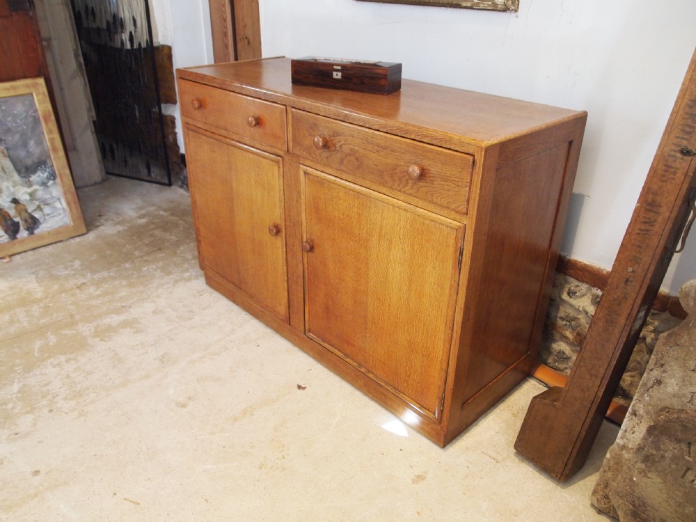 Sideboard or Dresser manner of Heals or Cotswold school Oak c1930 View IX