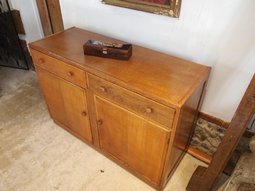 Sideboard or Dresser manner of Heals or Cotswold school Oak c1930 View X