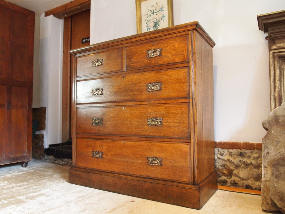 Chest of drawers rare Victorian Arts and Crafts c1890