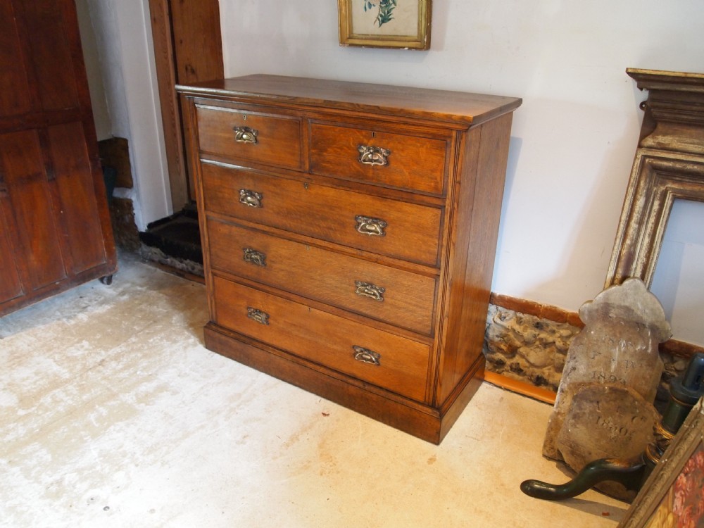 Chest of drawers rare Victorian Arts and Crafts c1890 View IV