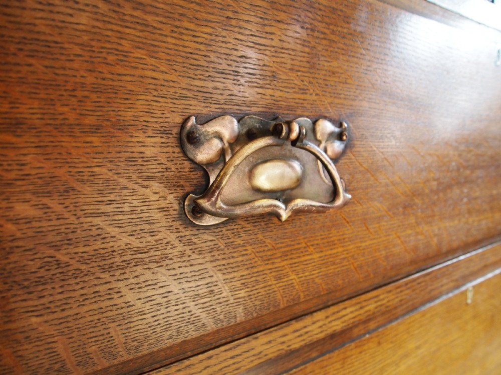 Chest of drawers rare Victorian Arts and Crafts c1890 View V