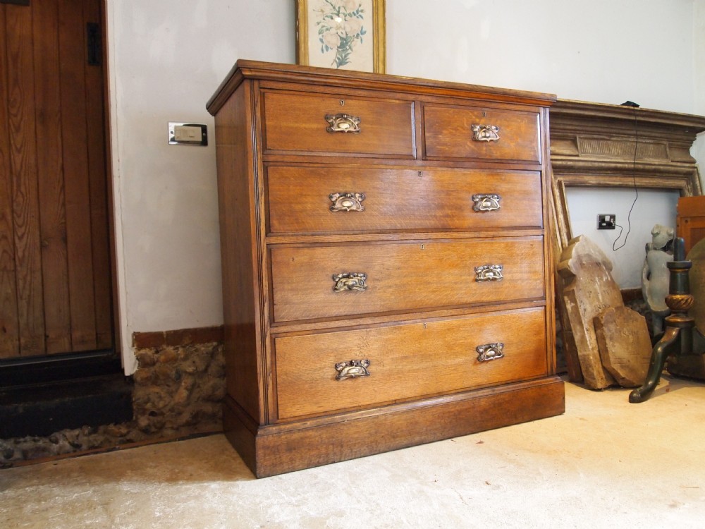 Chest of drawers rare Victorian Arts and Crafts c1890 View IX