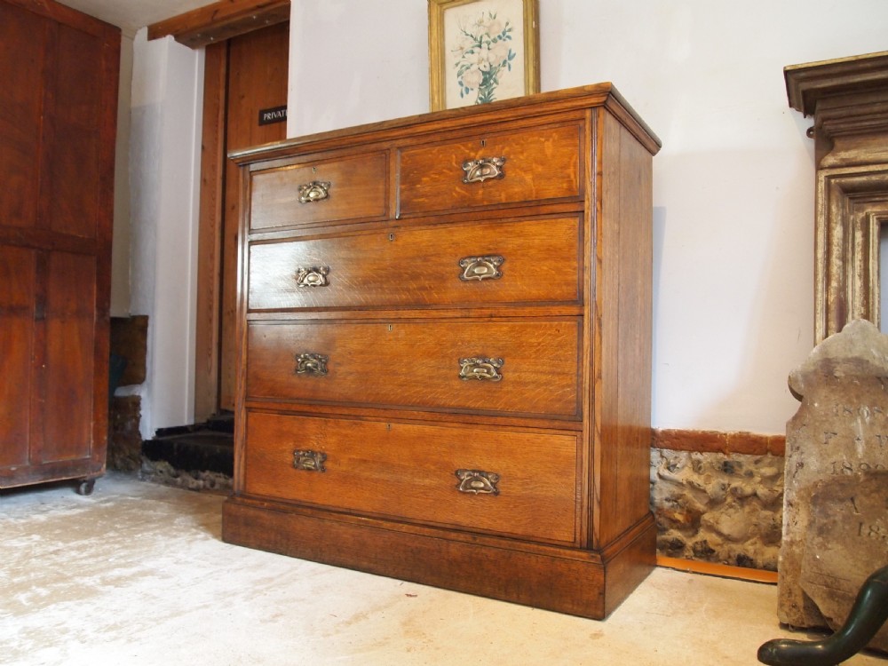 Chest of drawers rare Victorian Arts and Crafts c1890 View X