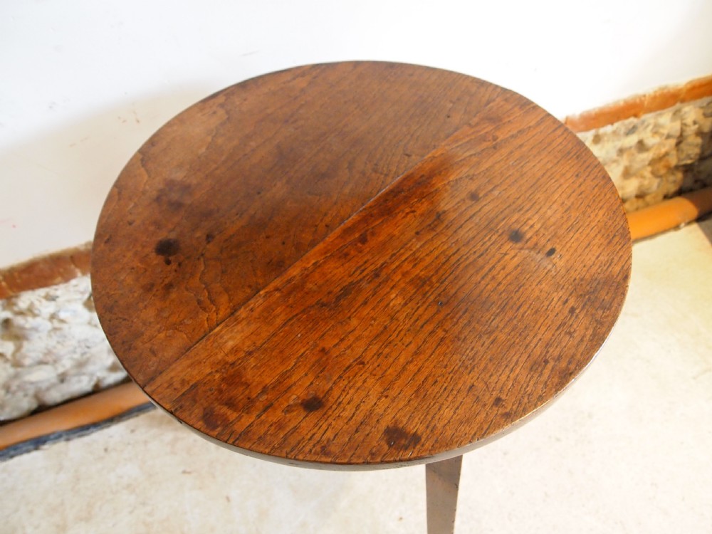 Table cricket table Stunning George III Oak c1800 View V
