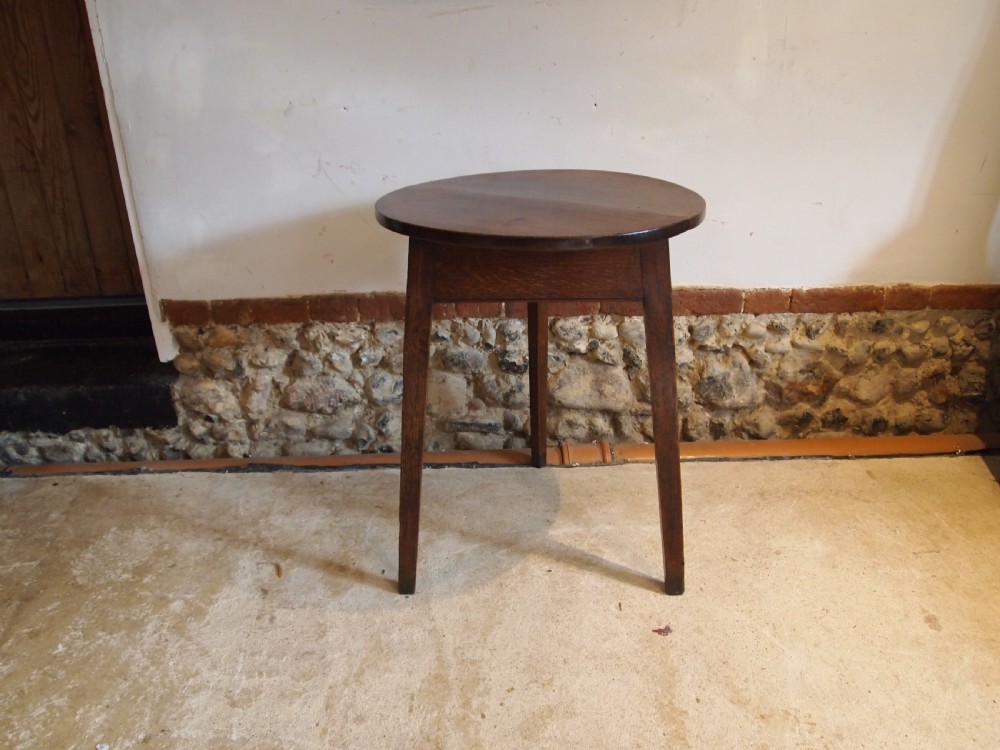 Table cricket table Stunning George III Oak c1800 View VII