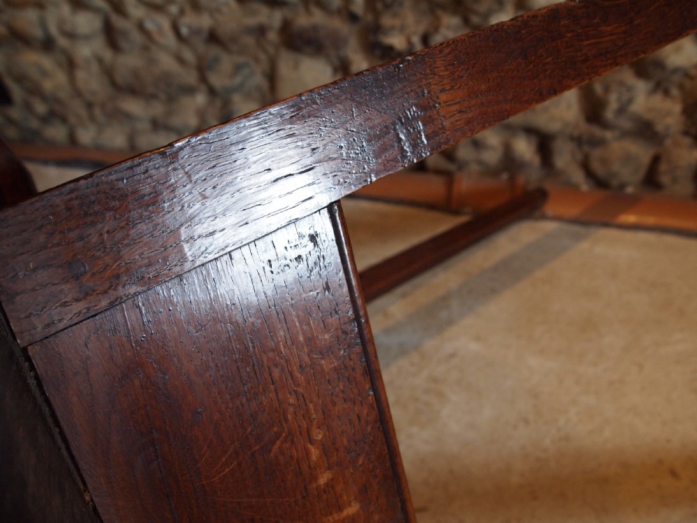 Table cricket table Stunning George III Oak c1800 View IX