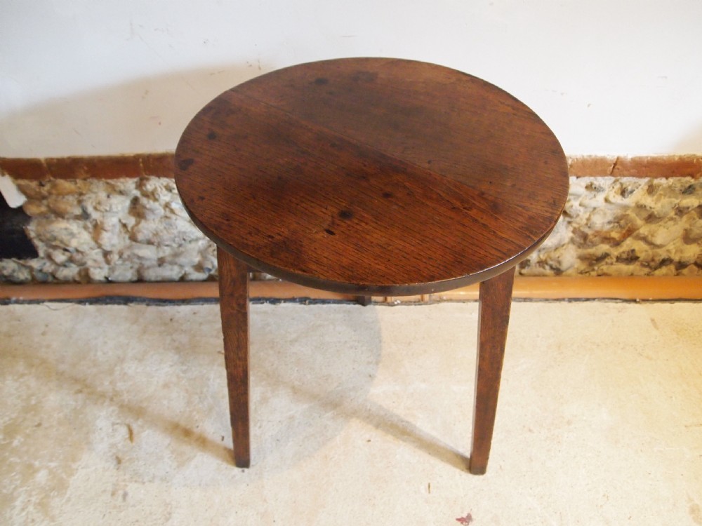 Table cricket table Stunning George III Oak c1800 View X