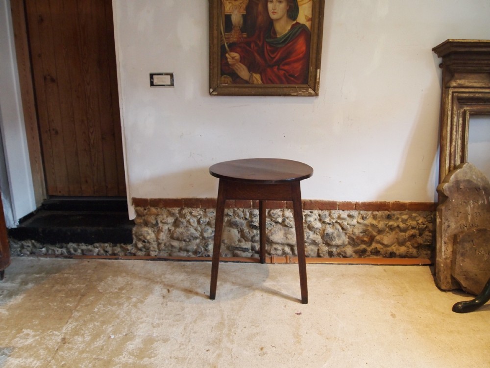 Table cricket table Stunning George III Oak c1800 View XI