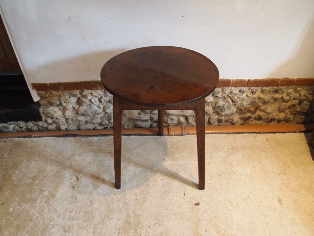 Table cricket table Stunning George III Oak c1800 View XIV