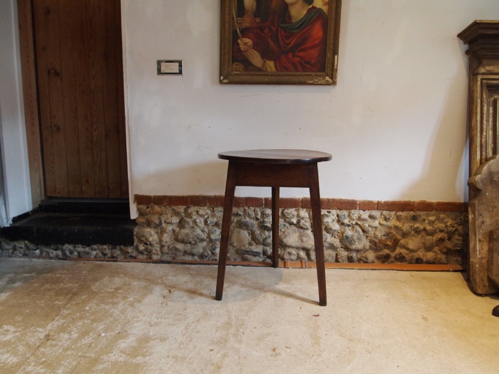 Table cricket table Stunning George III Oak c1800 View XV