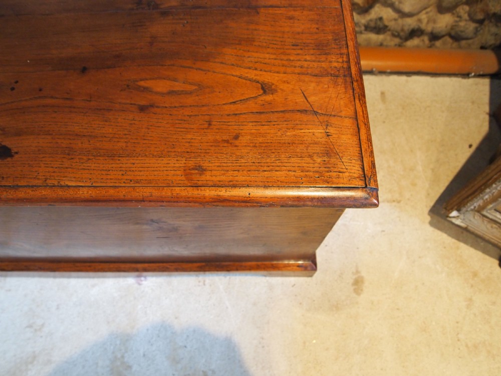 Rare George III Burr Elm trunk chest box c1800 View X