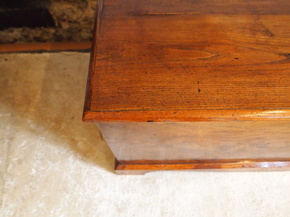 Rare George III Burr Elm trunk chest box c1800 View XI