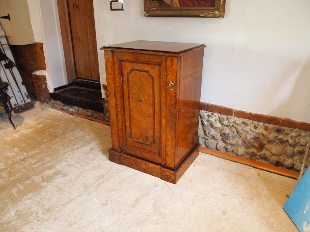 Cabinet rare burr Oak chest of drawers Victorian c1850